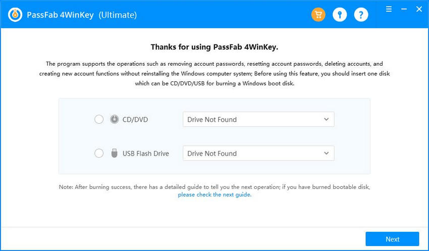 PassFab 4WinKey - the Best Windows password recovery