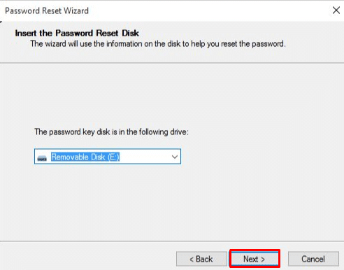 windows 8 passwort reset-disk einlegen