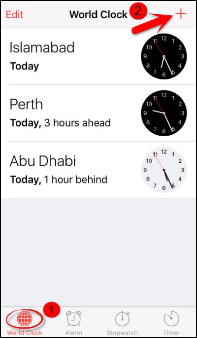siri add another clock at iphone current time
