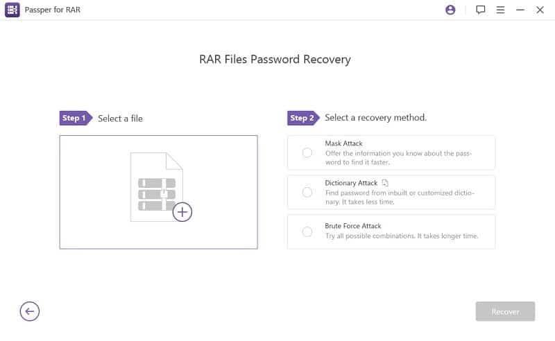 unlock rar password with passper for rar