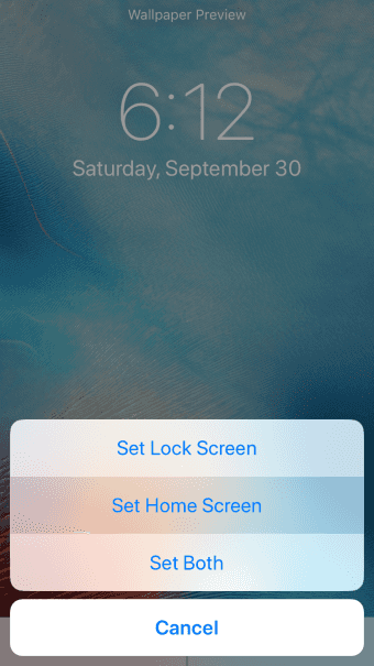 set lock screen or home screen