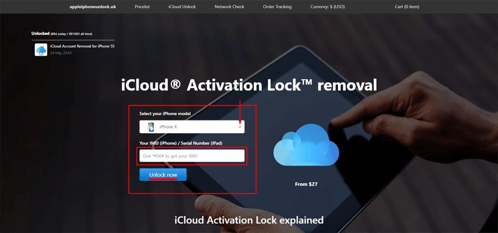 using appleiphoneunlock to remove Apple ID from iPhone/ipad without password
