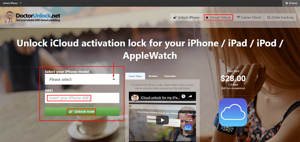 bypass Activation lock on Apple Watch with DoctorUnlock