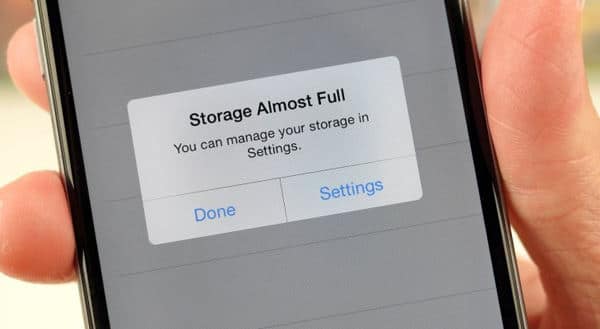 fix iphone storage almost full