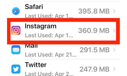 Check How Much Space Instagram Is Using