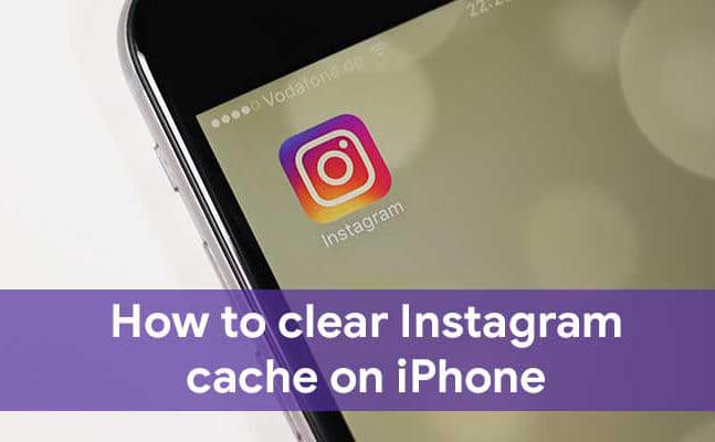 clear instagram cache on iphone