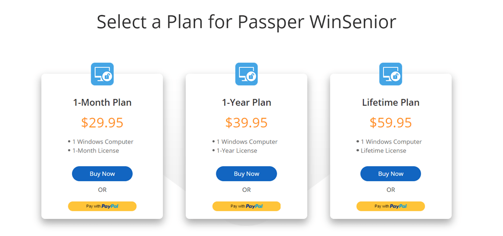 passper winsenior pricing