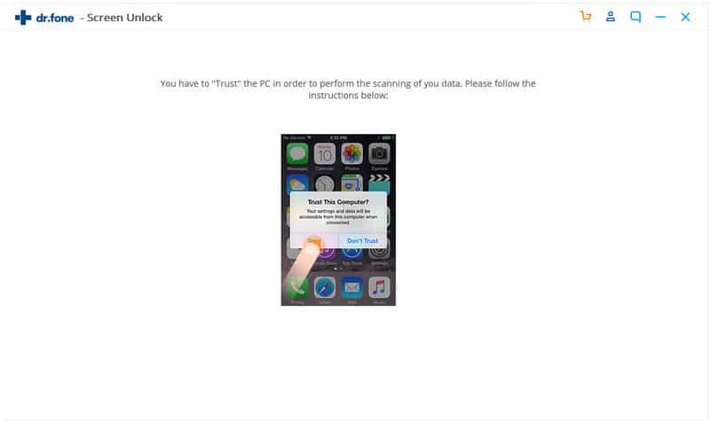 drfone screen unlock trust your pc