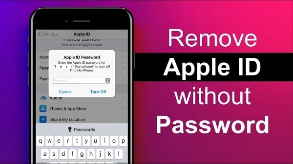 remove apple id without password