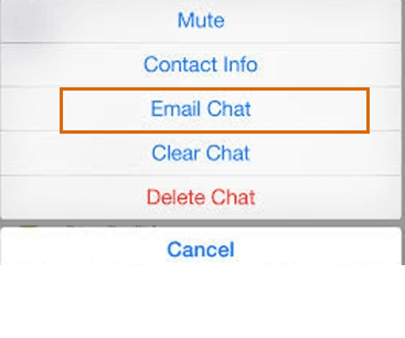 Transfer whatsapp messages from iphone to iphone using email chat